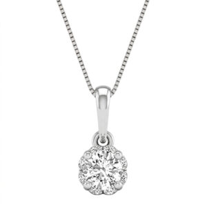 Scallop Frame Flower Pendant