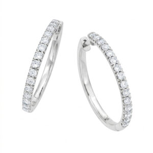 Diamond Hoop Earrings